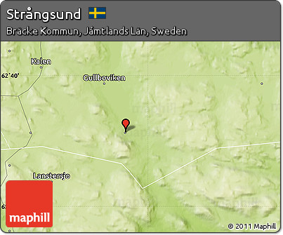 Physical Map of Strångsund