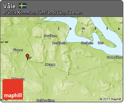 Physical Map of Våle