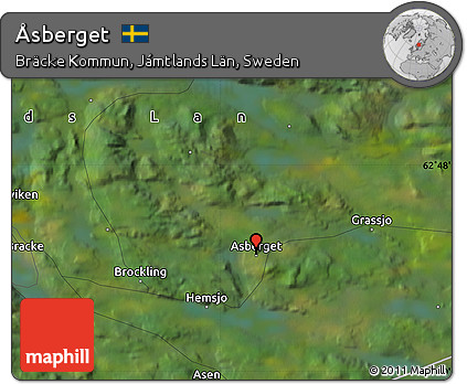 Satellite Map of Åsberget