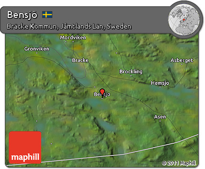 Satellite Map of Bensjö