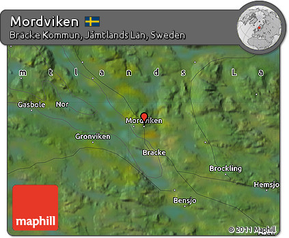 Satellite Map of Mordviken