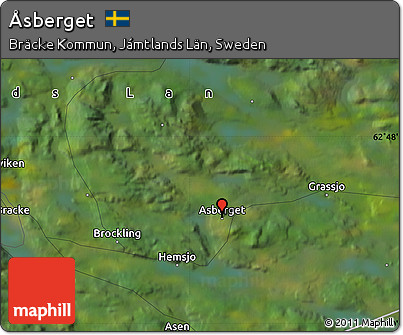 Satellite Map of Åsberget