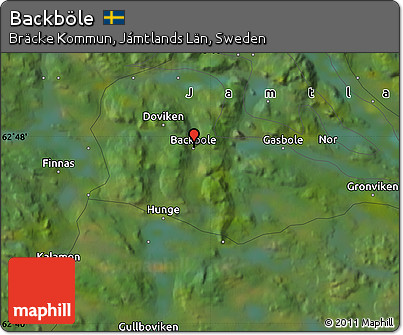 Satellite Map of Backböle
