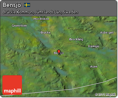 Satellite Map of Bensjö
