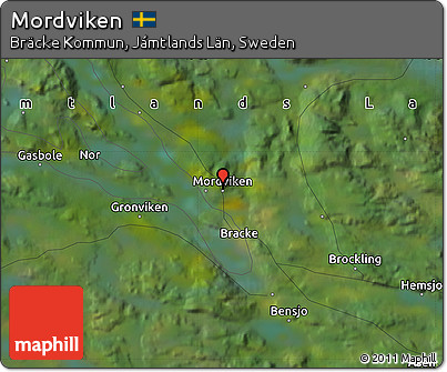 Satellite Map of Mordviken