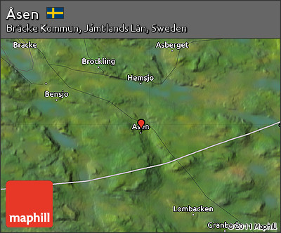 Satellite Map of Åsen