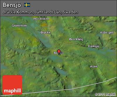 Satellite Map of Bensjö