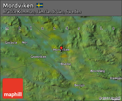 Satellite Map of Mordviken
