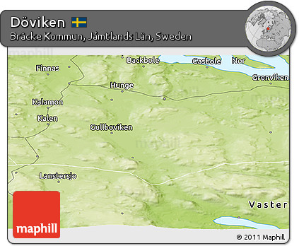 Physical Panoramic Map of Döviken