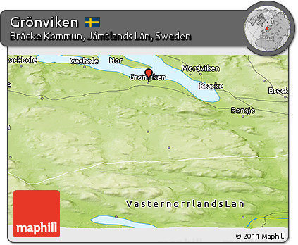 Physical Panoramic Map of Grönviken