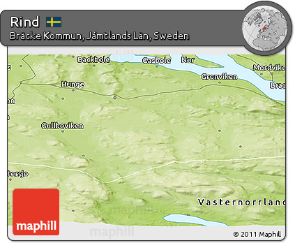 Physical Panoramic Map of Rind