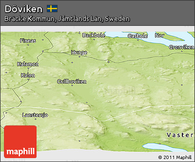 Physical Panoramic Map of Döviken