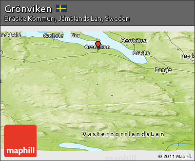 Physical Panoramic Map of Grönviken