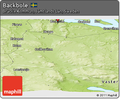 Physical Panoramic Map of Backböle