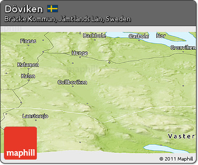 Physical Panoramic Map of Döviken