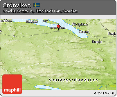Physical Panoramic Map of Grönviken
