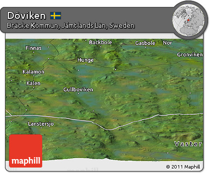 Satellite Panoramic Map of Döviken