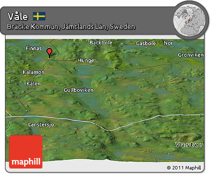 Satellite Panoramic Map of Våle