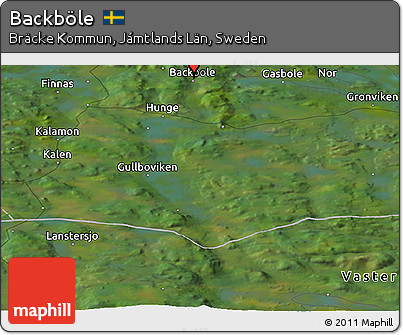 Satellite Panoramic Map of Backböle