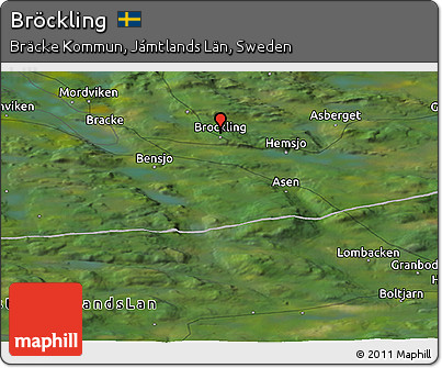 Satellite Panoramic Map of Bröckling