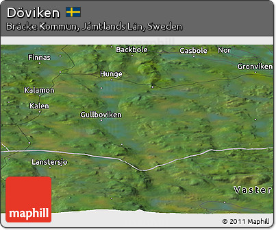 Satellite Panoramic Map of Döviken