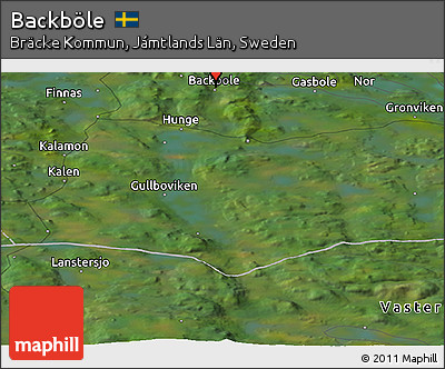 Satellite Panoramic Map of Backböle