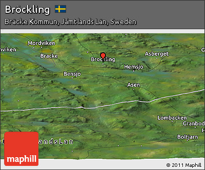 Satellite Panoramic Map of Bröckling