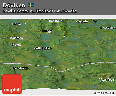 Satellite Panoramic Map of Döviken