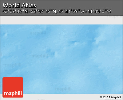 Shaded Relief 3D Map of the Area around 62° 40' 59" N, 15° 13' 29" W