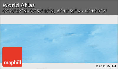Shaded Relief Panoramic Map of the Area around 62° 40' 59" N, 15° 13' 29" W