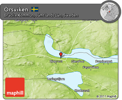 Physical 3D Map of Örsviken