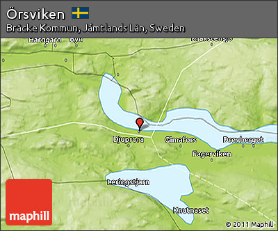 Physical 3D Map of Örsviken