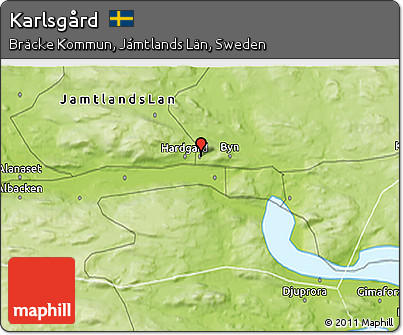 Physical 3D Map of Karlsgård
