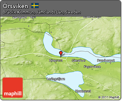 Physical 3D Map of Örsviken