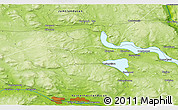 Physical 3D Map of the area around 62° 40' 59" N, 16° 13' 30" E
