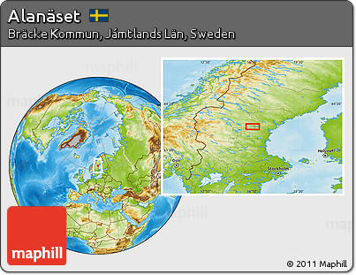 Physical Location Map of Alanäset