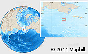 Shaded Relief Location Map of the area around 62° 40' 59" N, 174° 10' 30" W