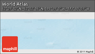 Physical Panoramic Map of the Area around 62° 40' 59" N, 174° 10' 30" W
