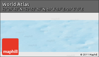 Physical Panoramic Map of the Area around 62° 40' 59" N, 19° 37' 30" E