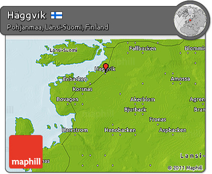 Physical 3D Map of Häggvik