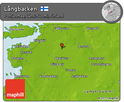 Physical 3D Map of Långbacken