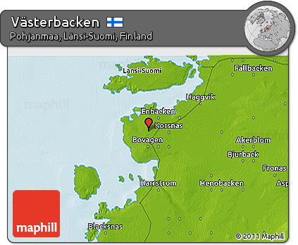 Physical 3D Map of Västerbacken
