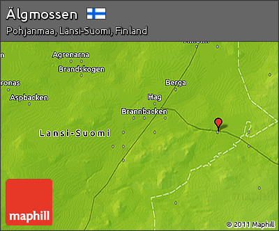 Physical 3D Map of Älgmossen