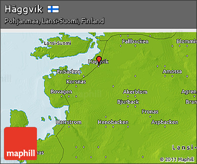 Physical 3D Map of Häggvik