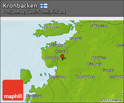 Physical 3D Map of Kronbacken