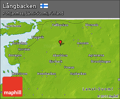 Physical 3D Map of Långbacken