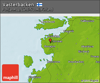 Physical 3D Map of Västerbacken