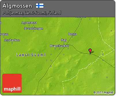 Physical 3D Map of Älgmossen