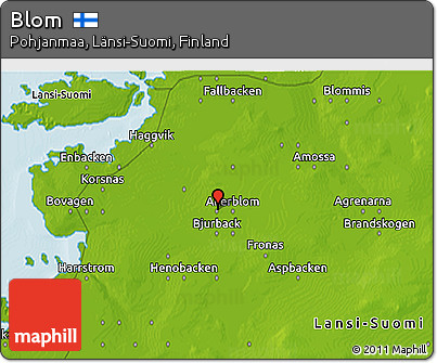 Physical 3D Map of Blom