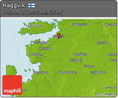 Physical 3D Map of Häggvik
